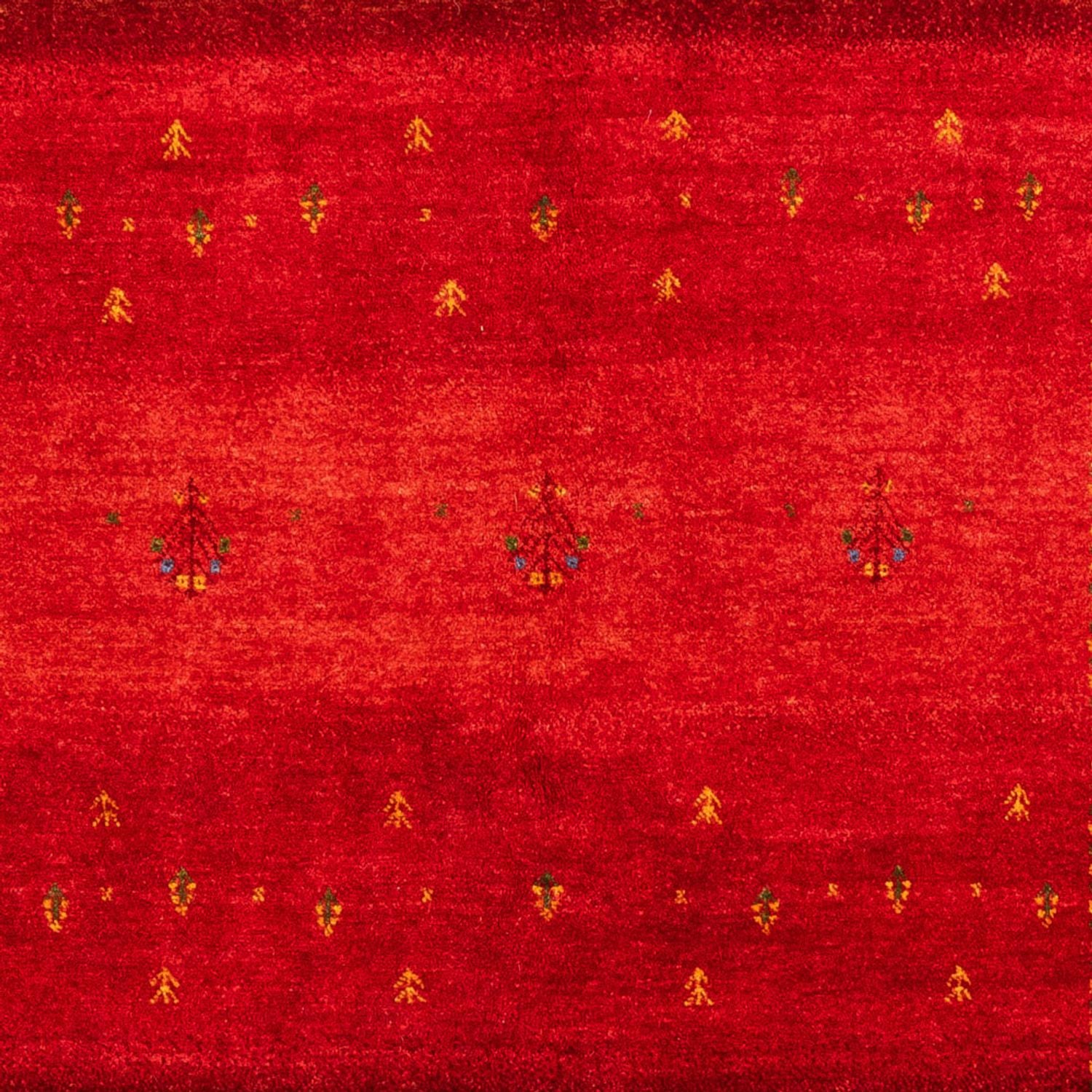 Gabbeh Teppich - Loribaft Perser - 206 x 156 cm - rot