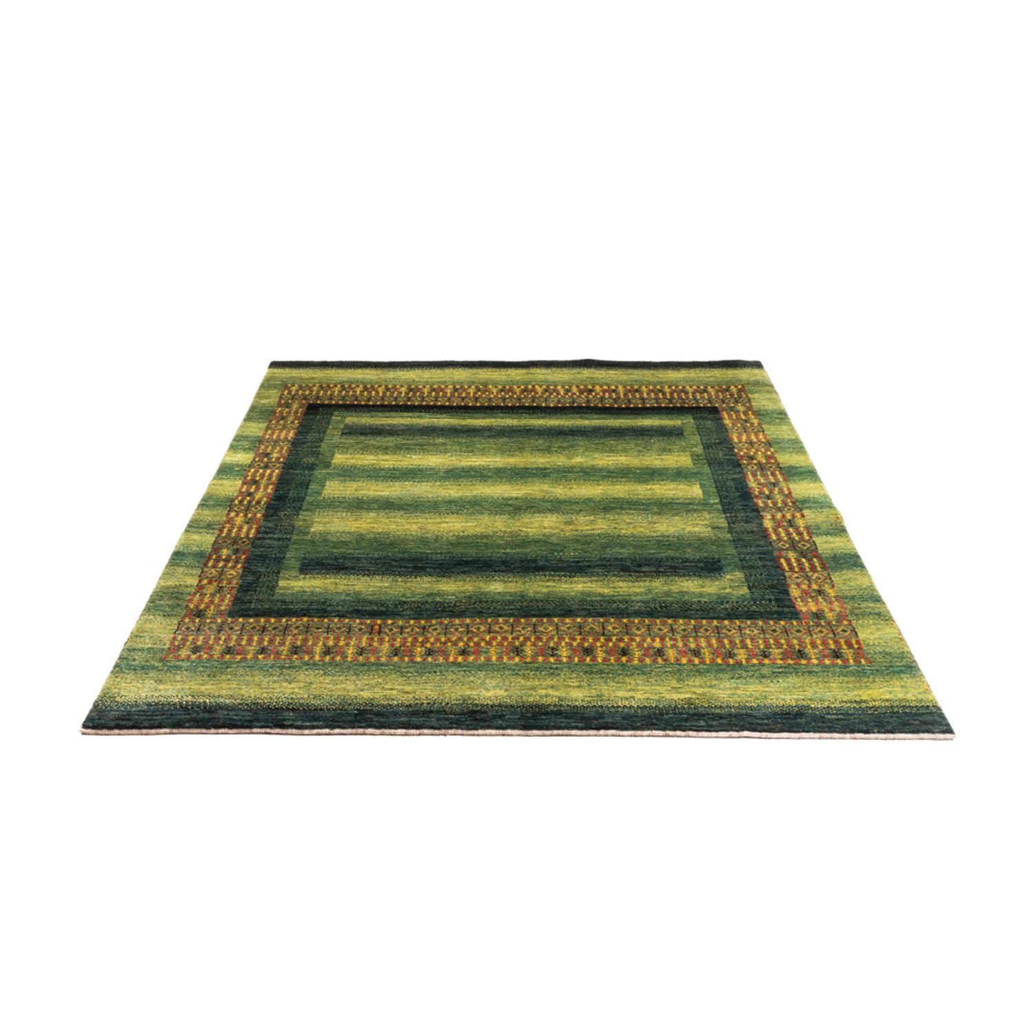 Gabbeh Teppich - Loribaft Perser - Royal - 208 x 163 cm - grün