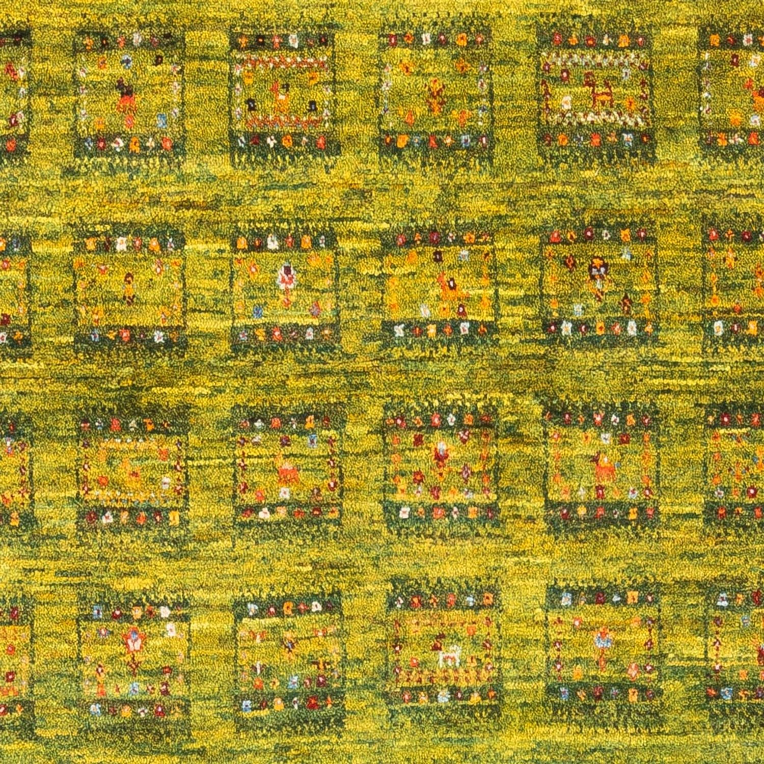 Gabbeh Teppich - Loribaft Perser - Royal - 157 x 108 cm - hellgrün