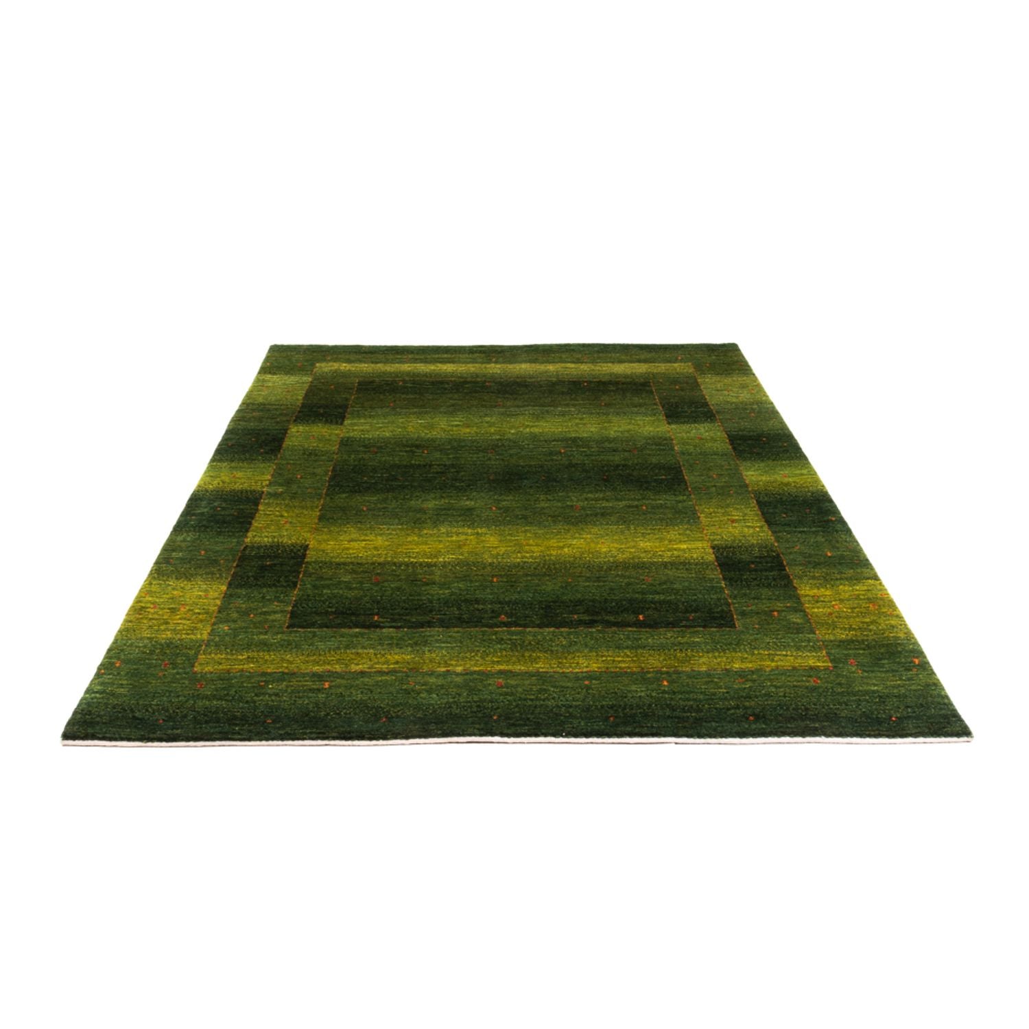 Gabbeh Teppich - Loribaft Perser - 207 x 154 cm - grün