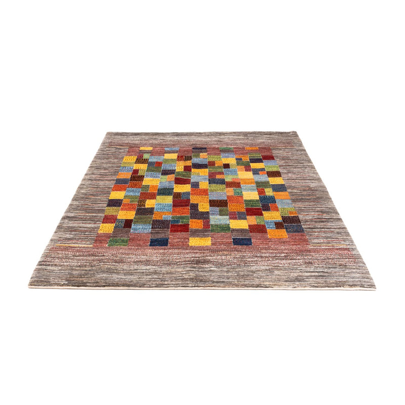 Gabbeh Teppich - Loribaft Perser - 210 x 153 cm - grau