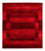 Gabbeh Teppich - Loribaft Perser - 170 x 147 cm - rot