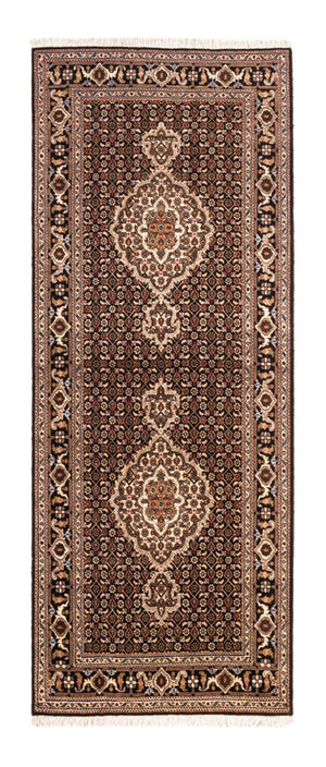 Läufer Perser - Täbriz - Royal - 195 x 76 cm - dunkelblau
