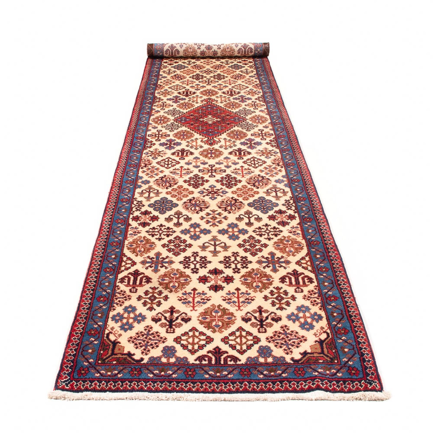 Läufer Perser - Nomadic - 440 x 95 cm - creme