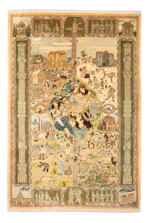 Perserteppich - Täbriz - Royal - 263 x 175 cm - mehrfarbig