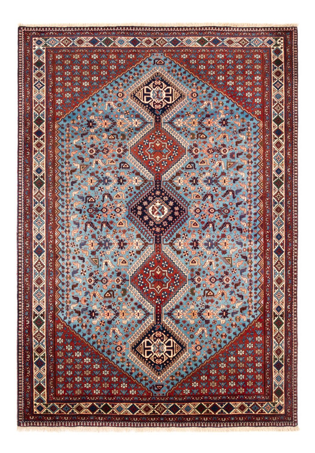 Perserteppich - Nomadic - 253 x 172 cm - hellblau