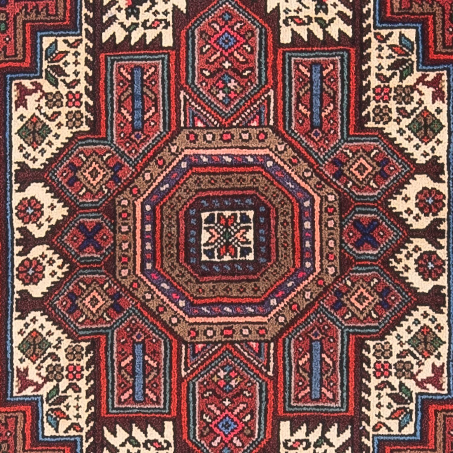 Perserteppich - Nomadic - 133 x 74 cm - rost