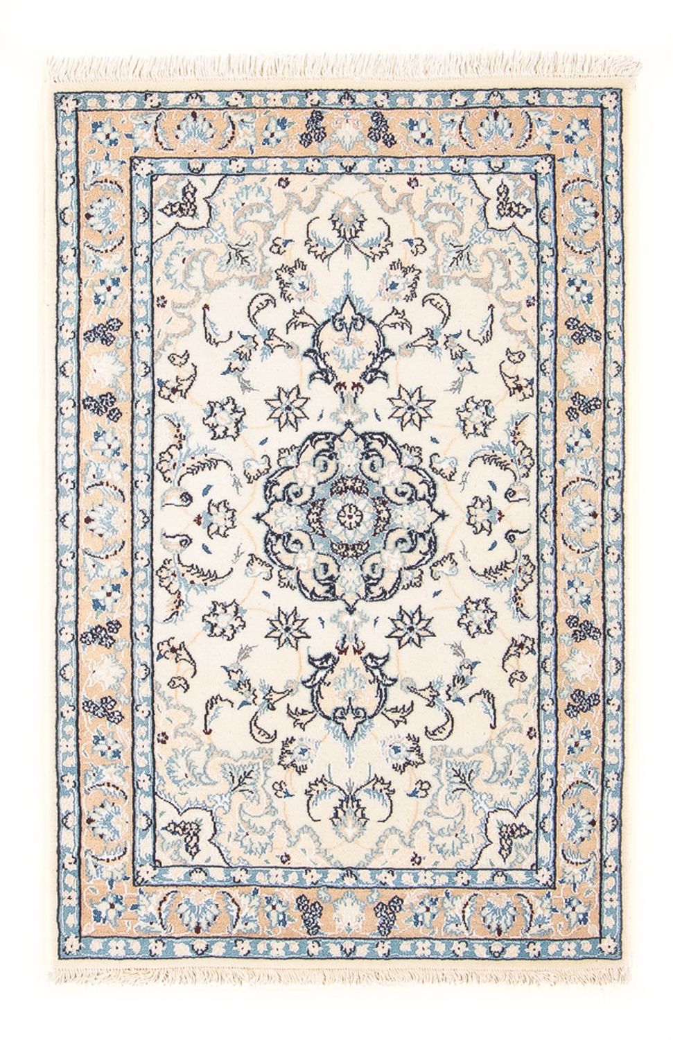 Perserteppich - Nain - Premium - 108 x 66 cm - creme
