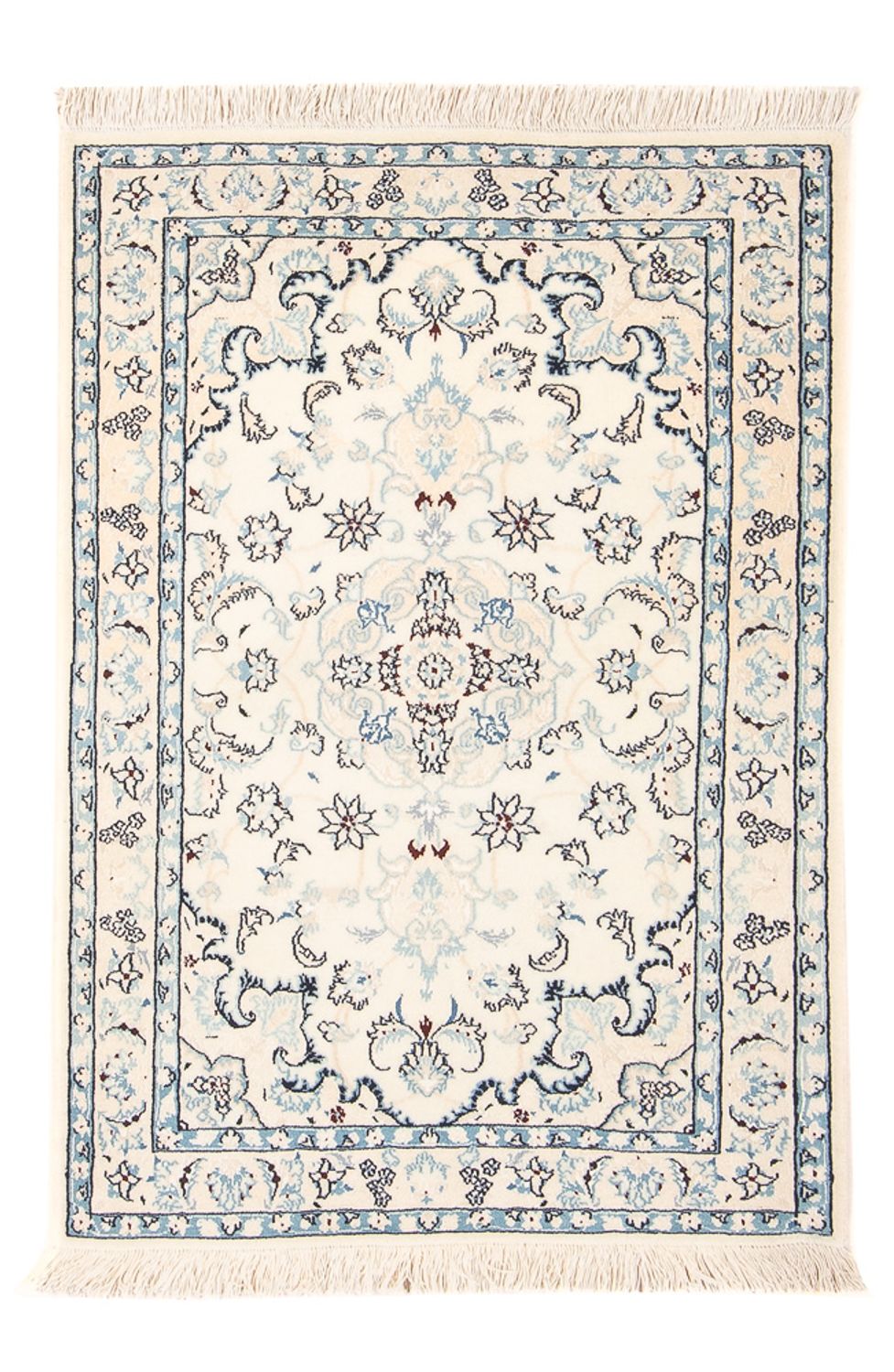 Perserteppich - Nain - Premium - 101 x 67 cm - creme