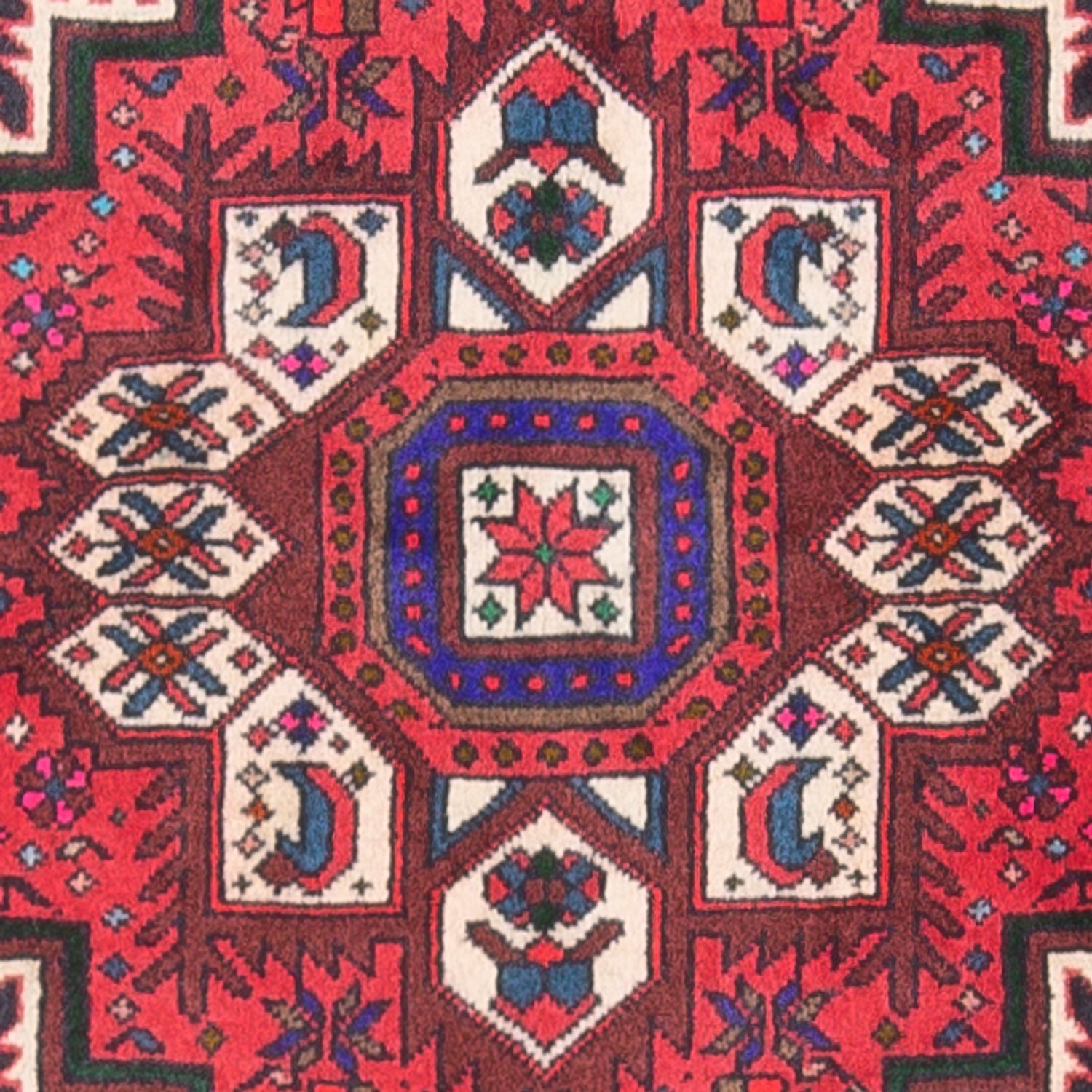 Perserteppich - Nomadic - 117 x 80 cm - rot