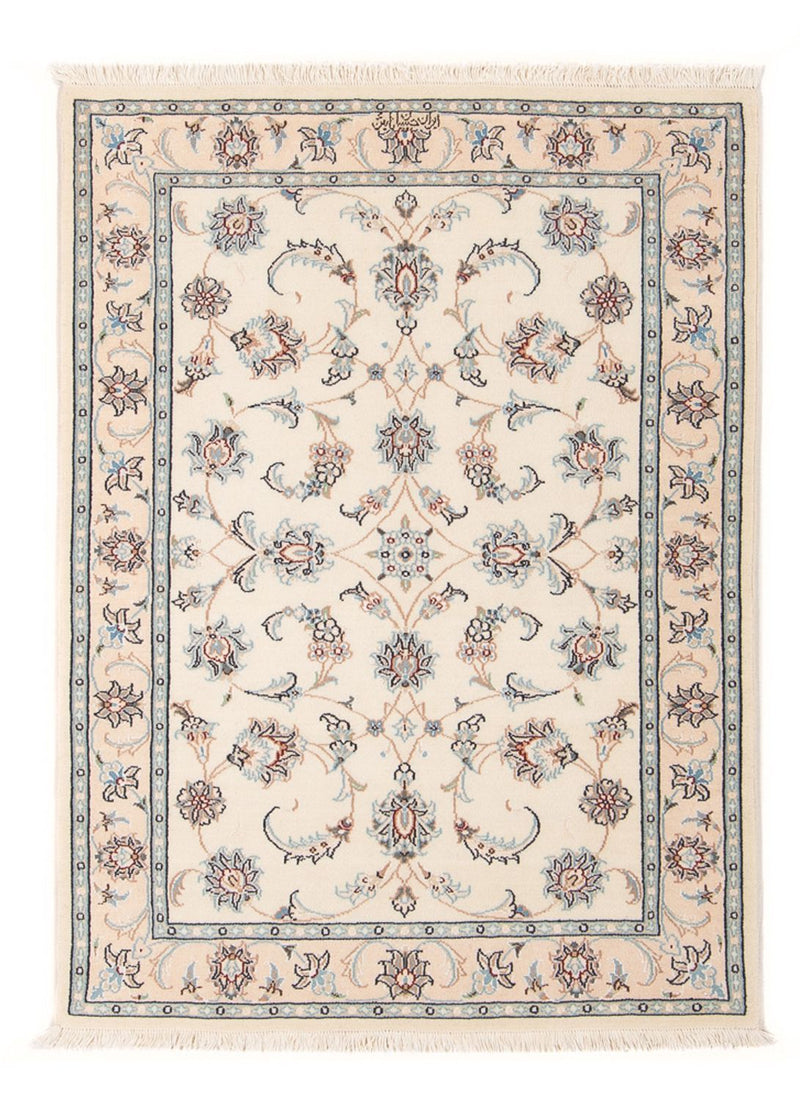 Perserteppich - Nain - Premium - 118 x 80 cm - creme