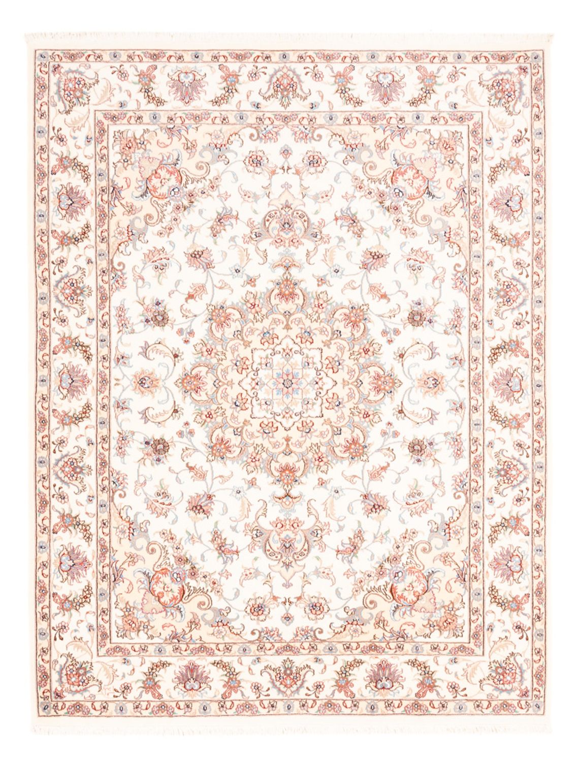 Perserteppich - Täbriz - 196 x 153 cm - creme