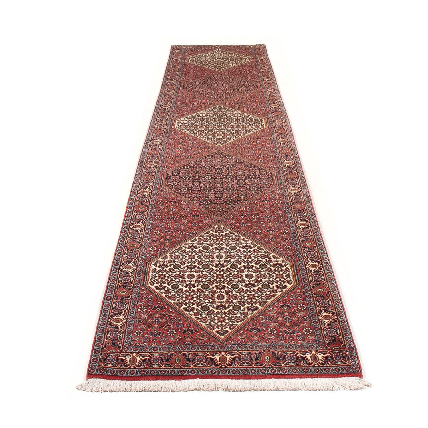 Läufer Perser - Bidjar - 384 x 77 cm - rot
