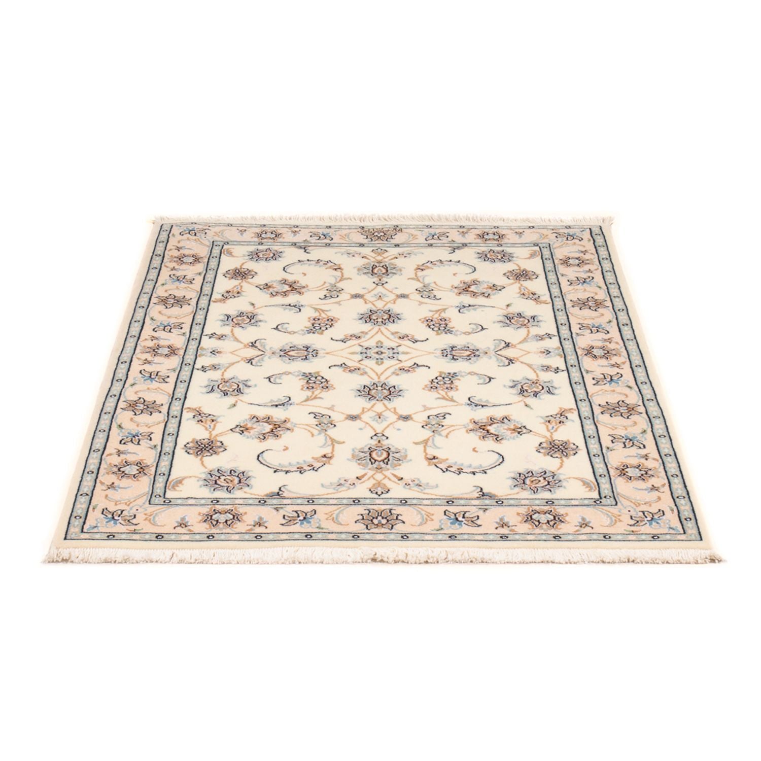 Perserteppich - Nain - Premium - 122 x 82 cm - creme