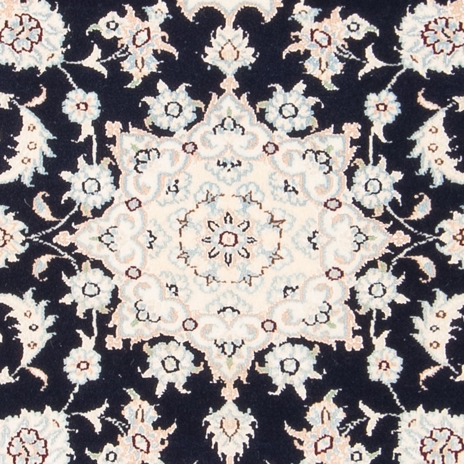 Perserteppich - Nain - Premium - 123 x 80 cm - dunkelblau