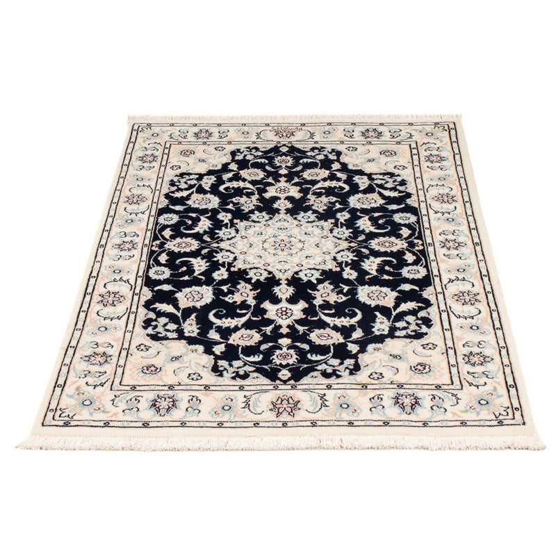 Perserteppich - Nain - Premium - 123 x 80 cm - dunkelblau