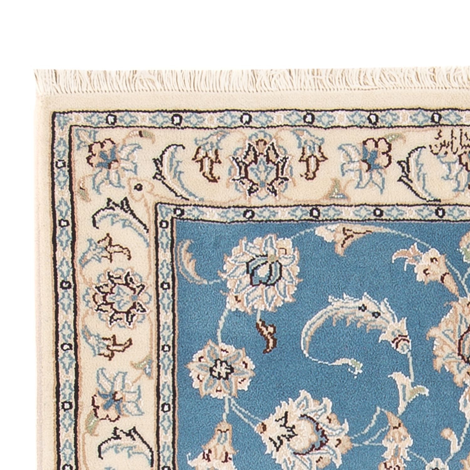 Perserteppich - Nain - Premium - 120 x 80 cm - hellblau