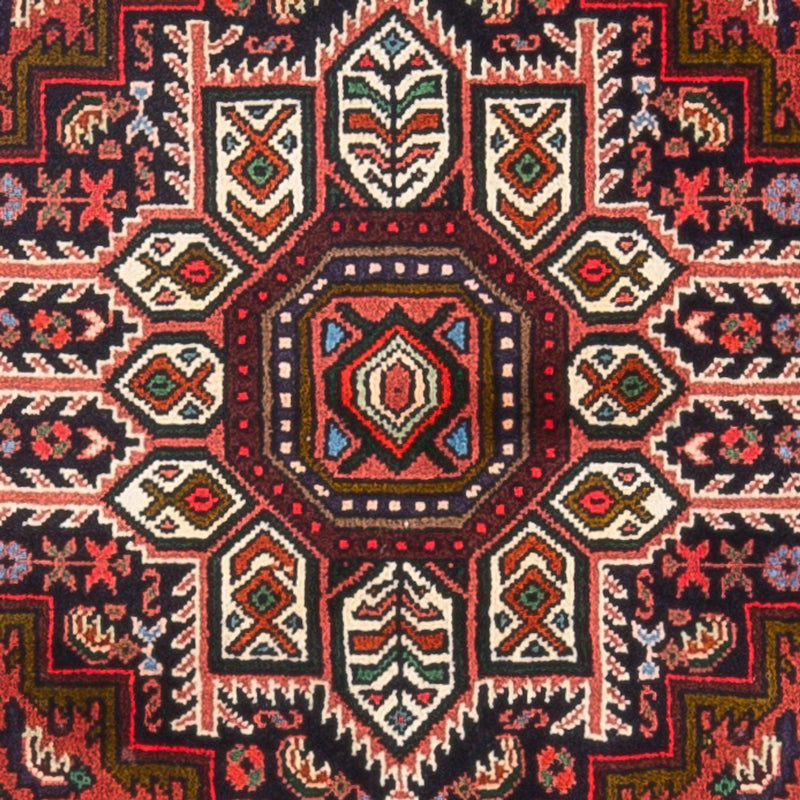 Perserteppich - Nomadic - 124 x 77 cm - dunkelrot