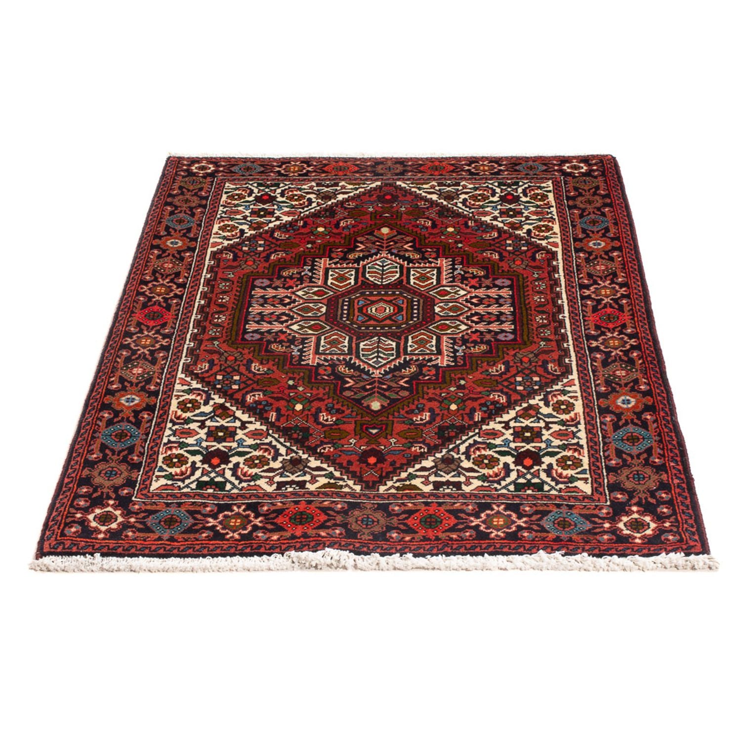 Perserteppich - Nomadic - 124 x 77 cm - dunkelrot
