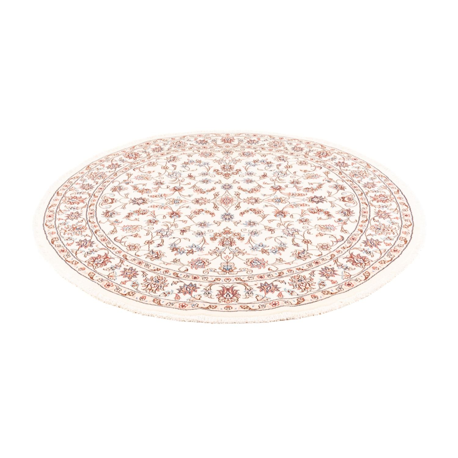 Perserteppich - Täbriz rund  - 153 x 150 cm - creme