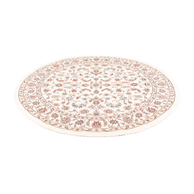 Perserteppich - Täbriz rund  - 153 x 150 cm - creme