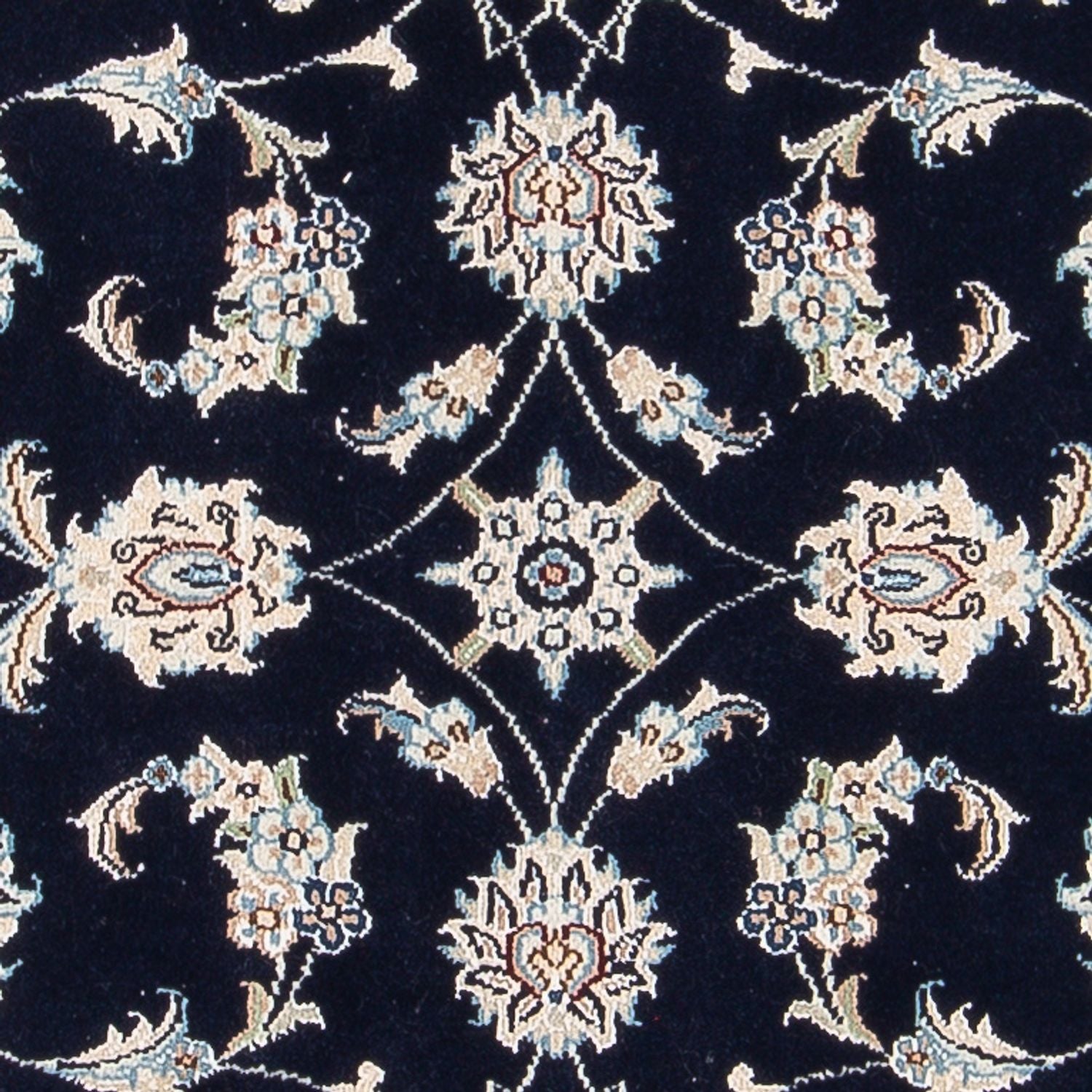 Perserteppich - Nain - Premium - 119 x 82 cm - dunkelblau