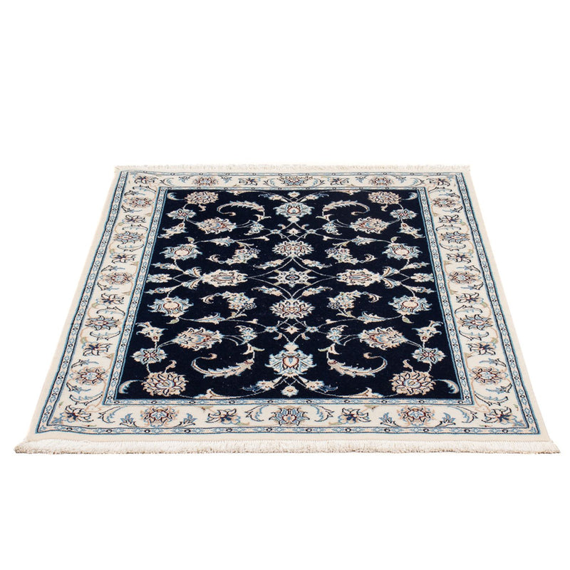 Perserteppich - Nain - Premium - 119 x 82 cm - dunkelblau