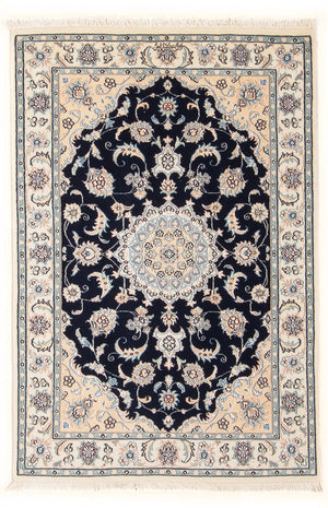 Perserteppich - Nain - Premium - 122 x 80 cm - dunkelblau
