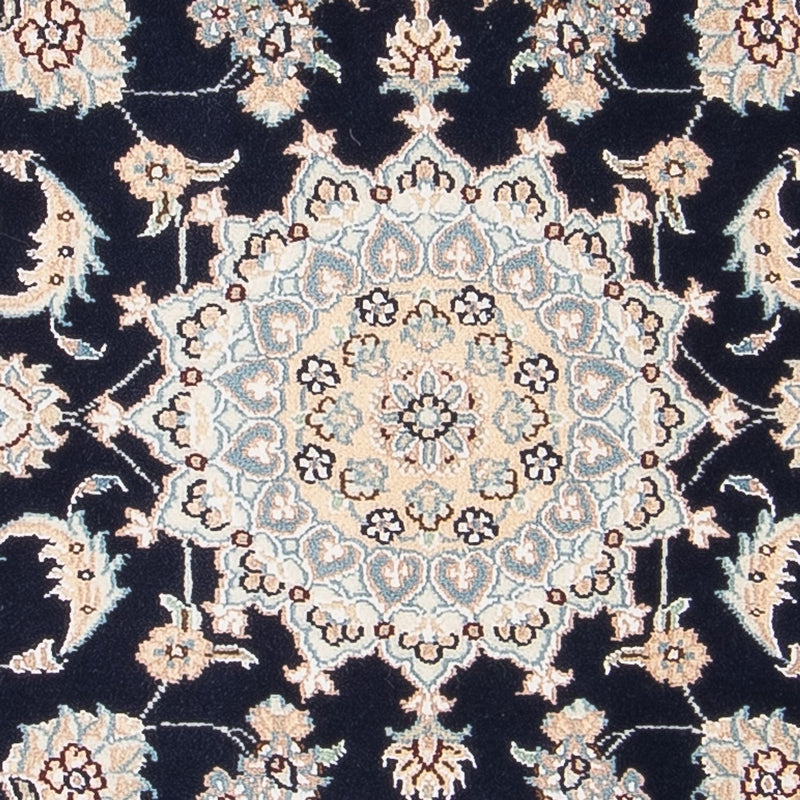 Perserteppich - Nain - Premium - 122 x 80 cm - dunkelblau