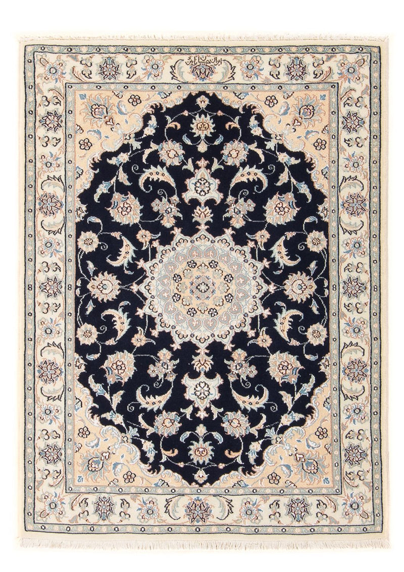 Perserteppich - Nain - Premium - 120 x 84 cm - dunkelblau