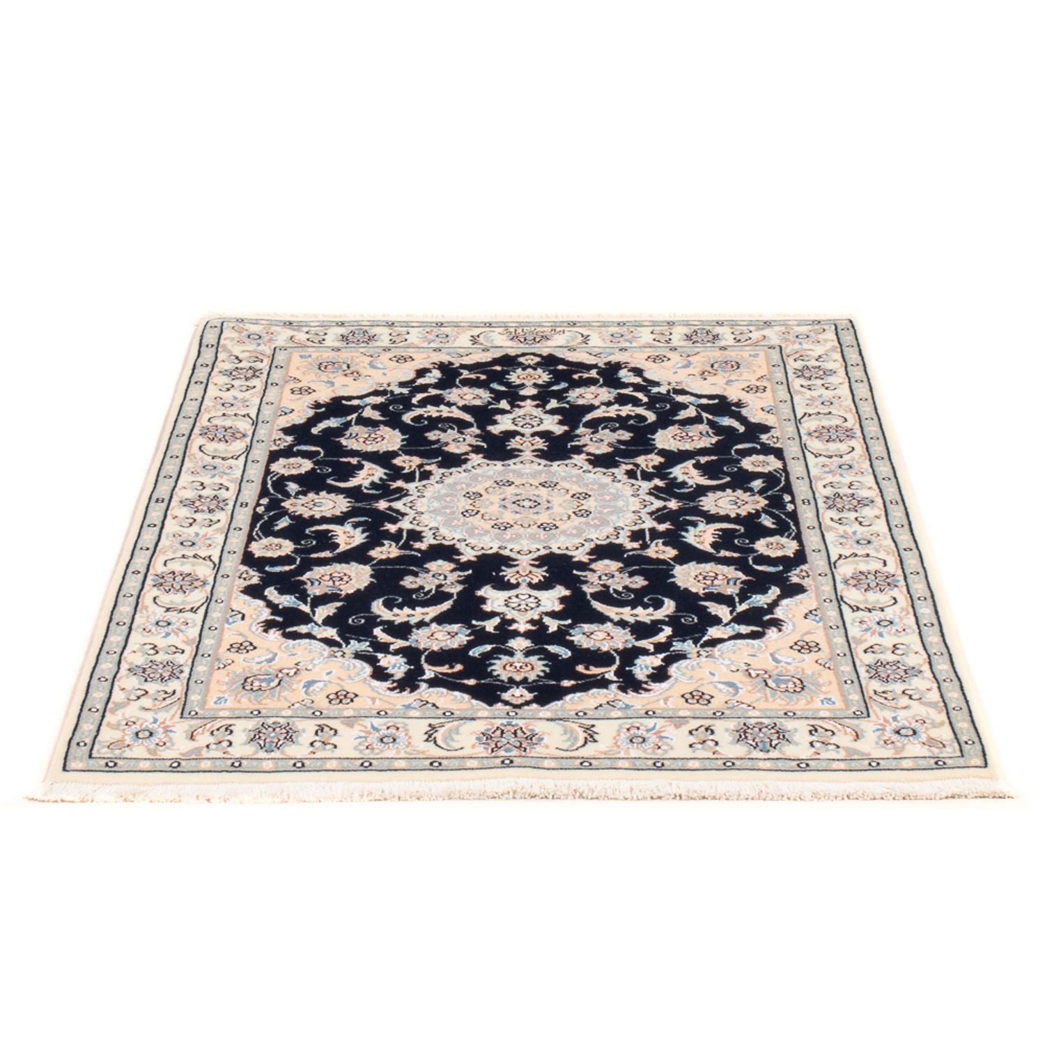 Perserteppich - Nain - Premium - 120 x 84 cm - dunkelblau