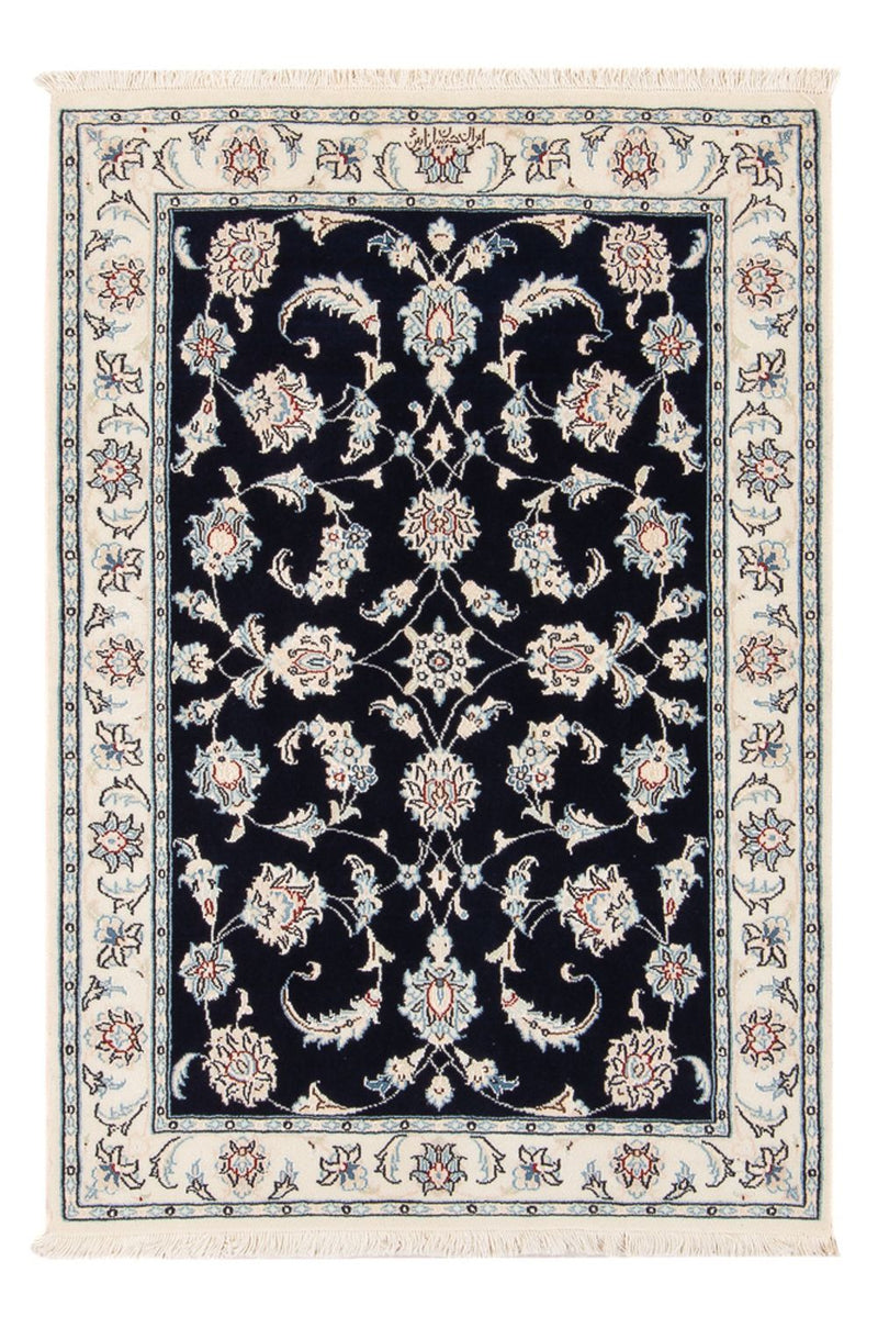 Perserteppich - Nain - Premium - 120 x 80 cm - dunkelblau