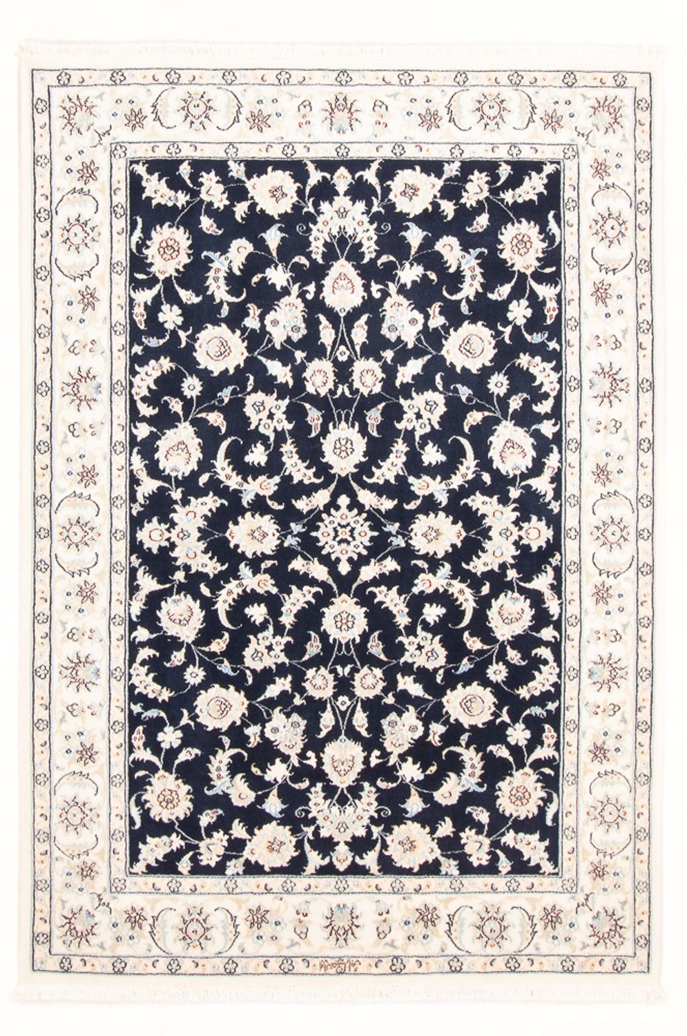 Perserteppich - Nain - Royal - 175 x 120 cm - dunkelblau