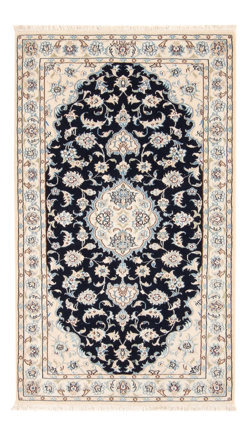 Perserteppich - Nain - Premium - 138 x 82 cm - dunkelblau