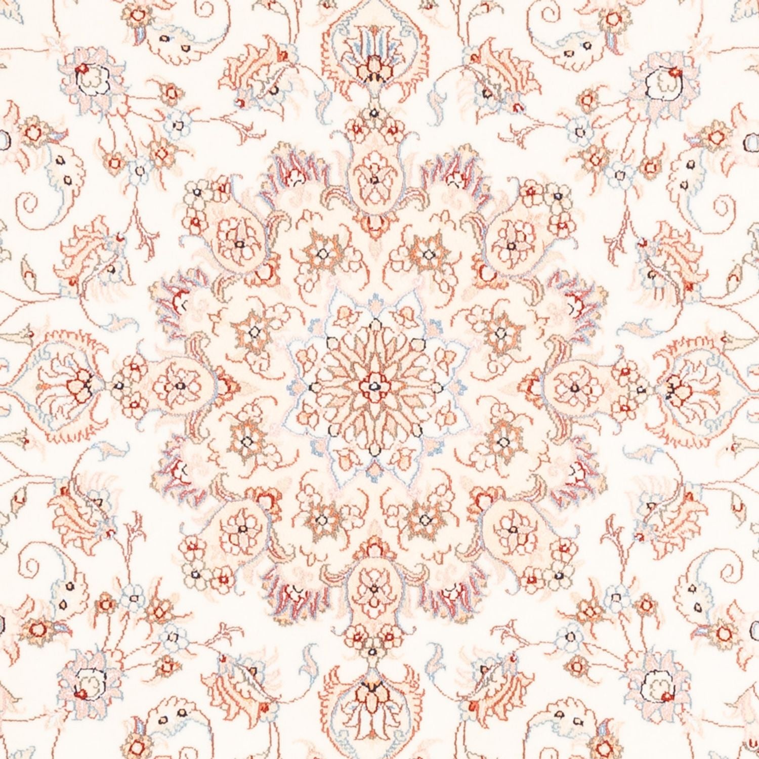 Perserteppich - Täbriz rund  - 154 x 147 cm - creme