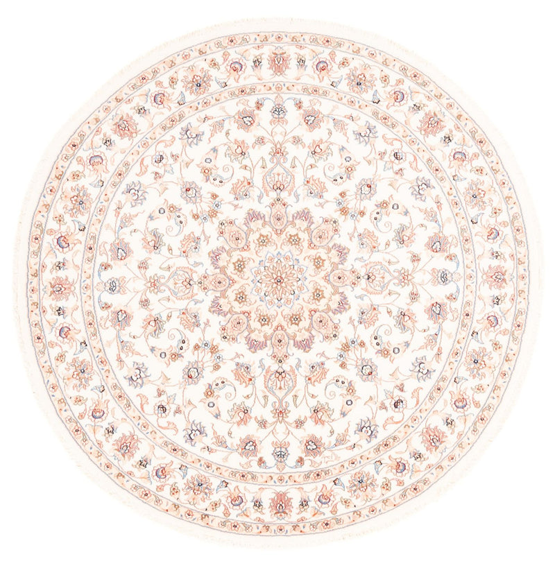 Perserteppich - Täbriz rund  - 151 x 146 cm - creme
