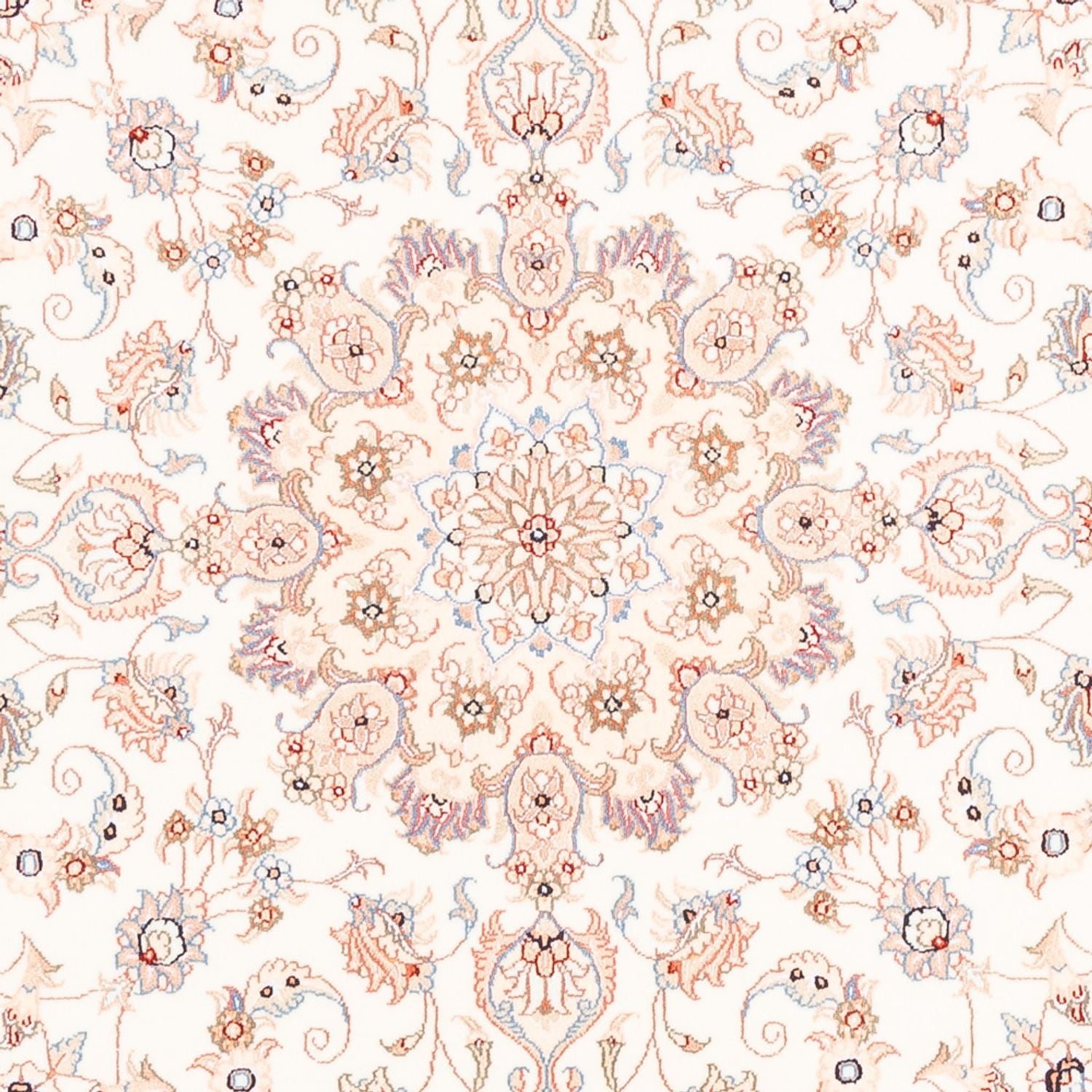Perserteppich - Täbriz rund  - 151 x 146 cm - creme