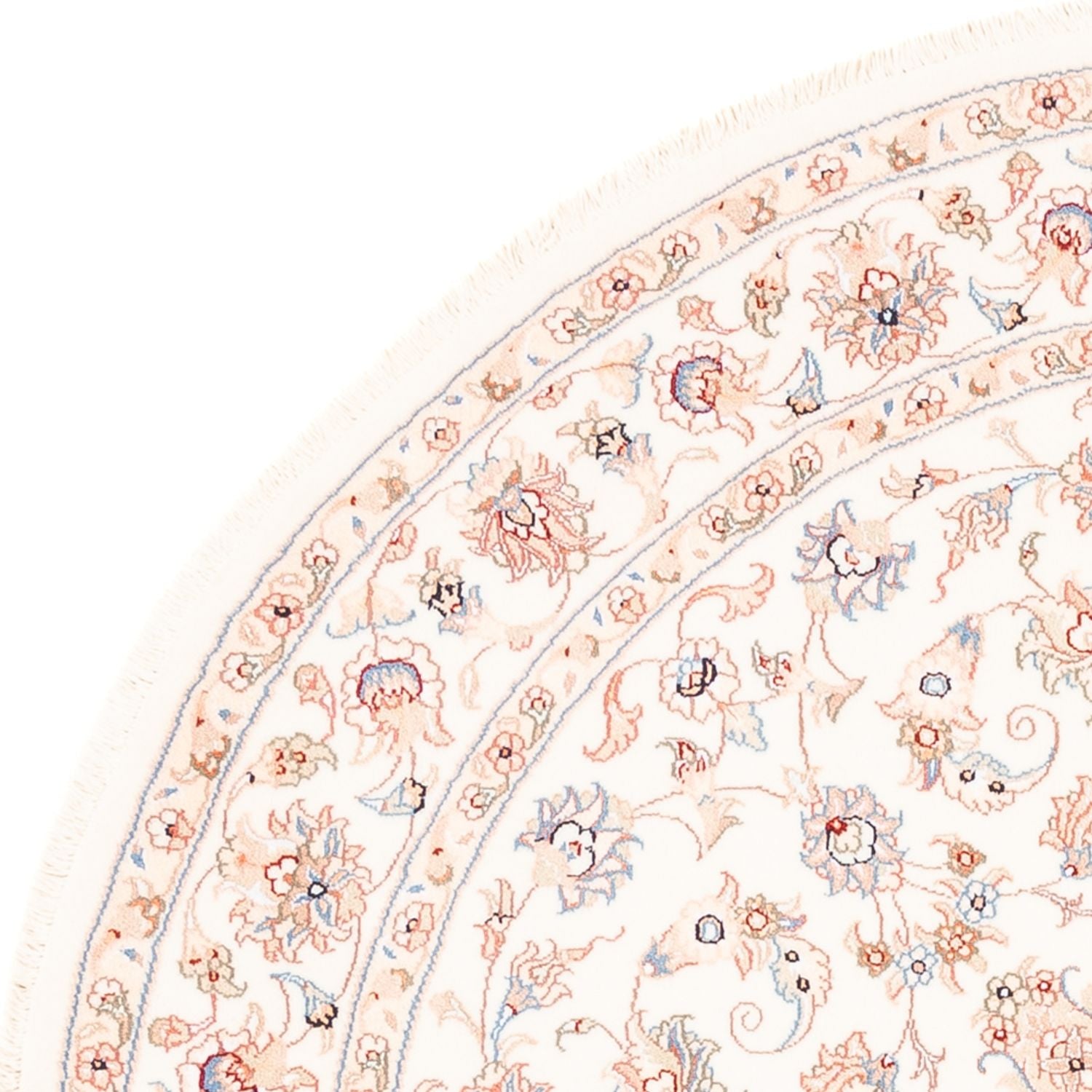 Perserteppich - Täbriz rund  - 151 x 146 cm - creme