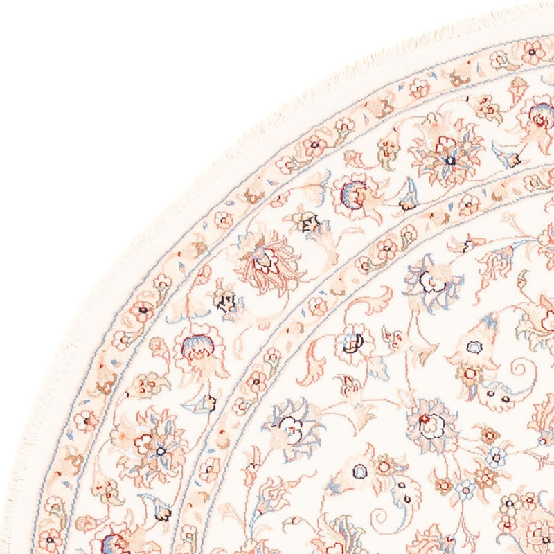 Perserteppich - Täbriz rund  - 151 x 146 cm - creme