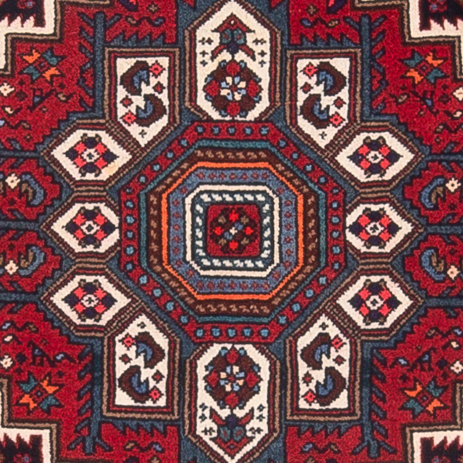 Perserteppich - Nomadic - 109 x 72 cm - rot