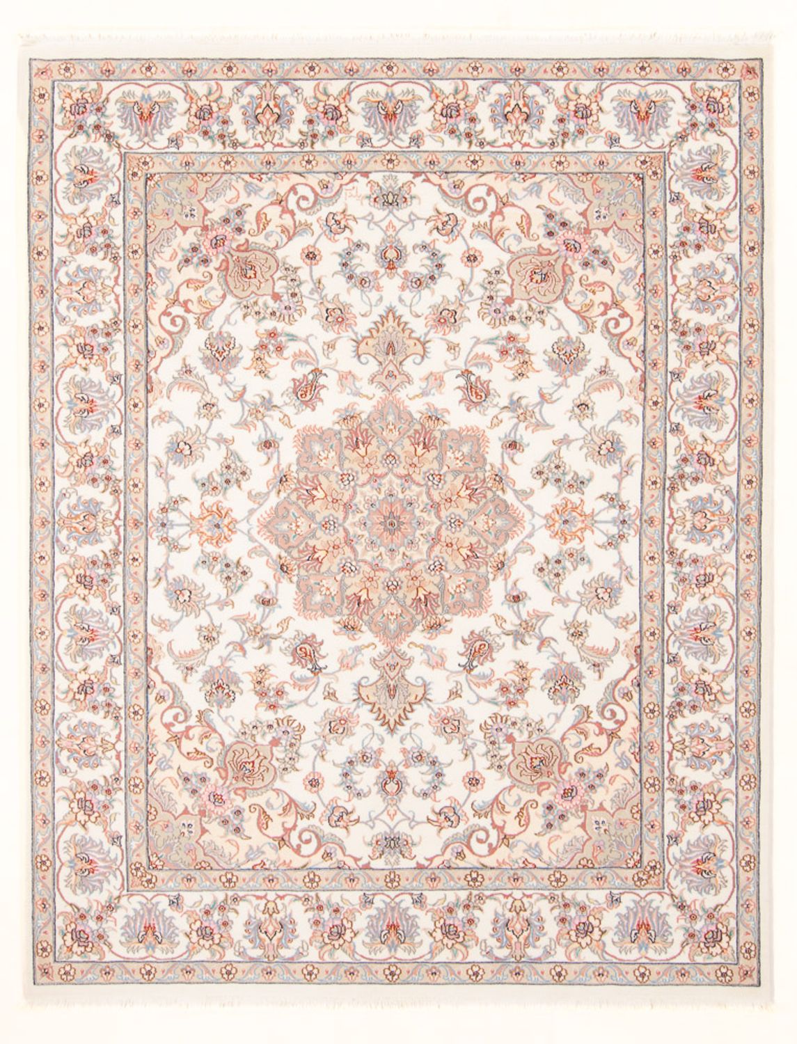 Perserteppich - Täbriz - Royal - 198 x 152 cm - creme