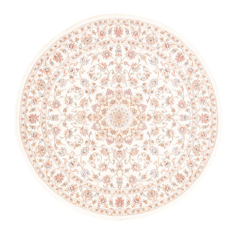 Perserteppich - Täbriz rund  - 150 x 150 cm - creme