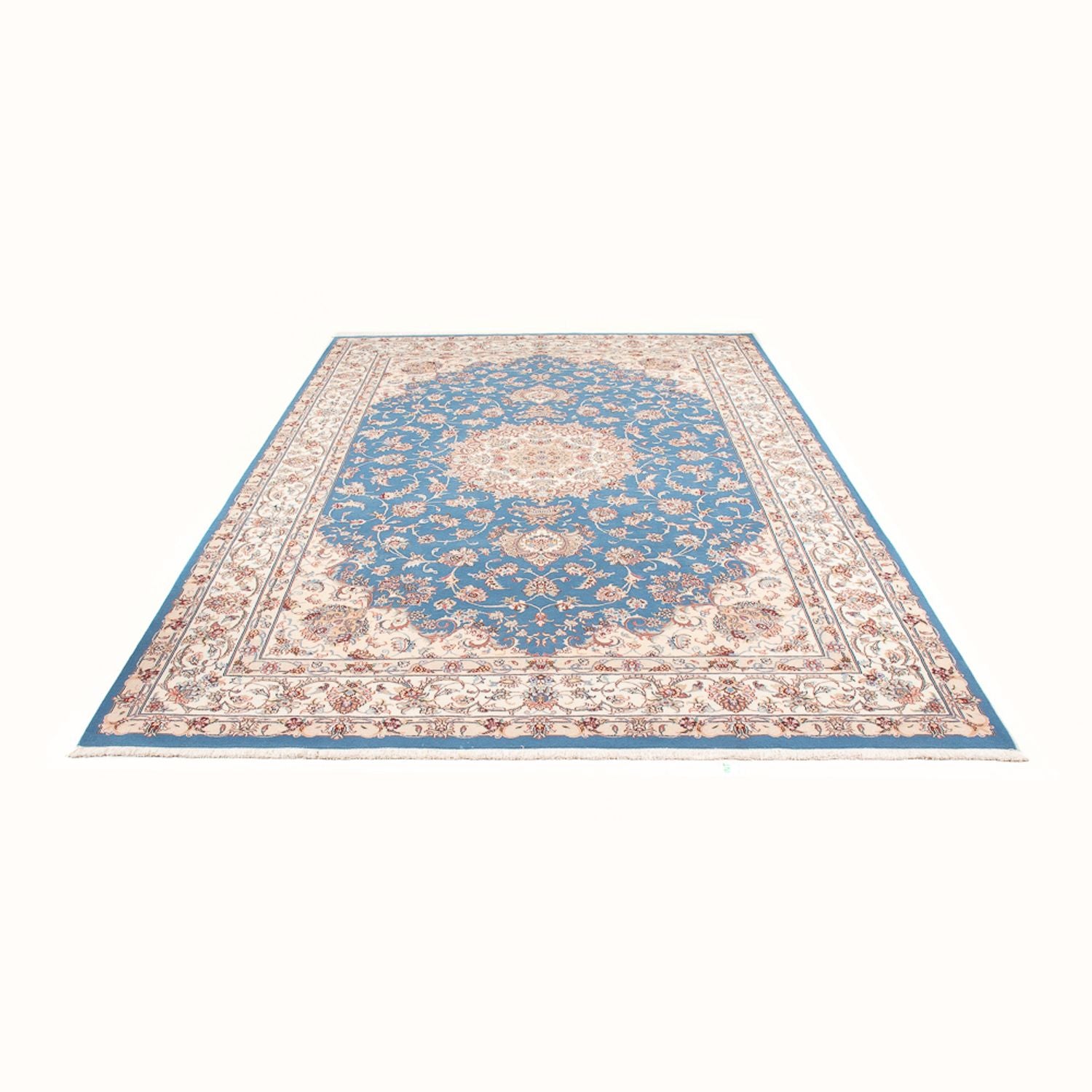 Perserteppich - Täbriz - Royal - 300 x 200 cm - hellblau