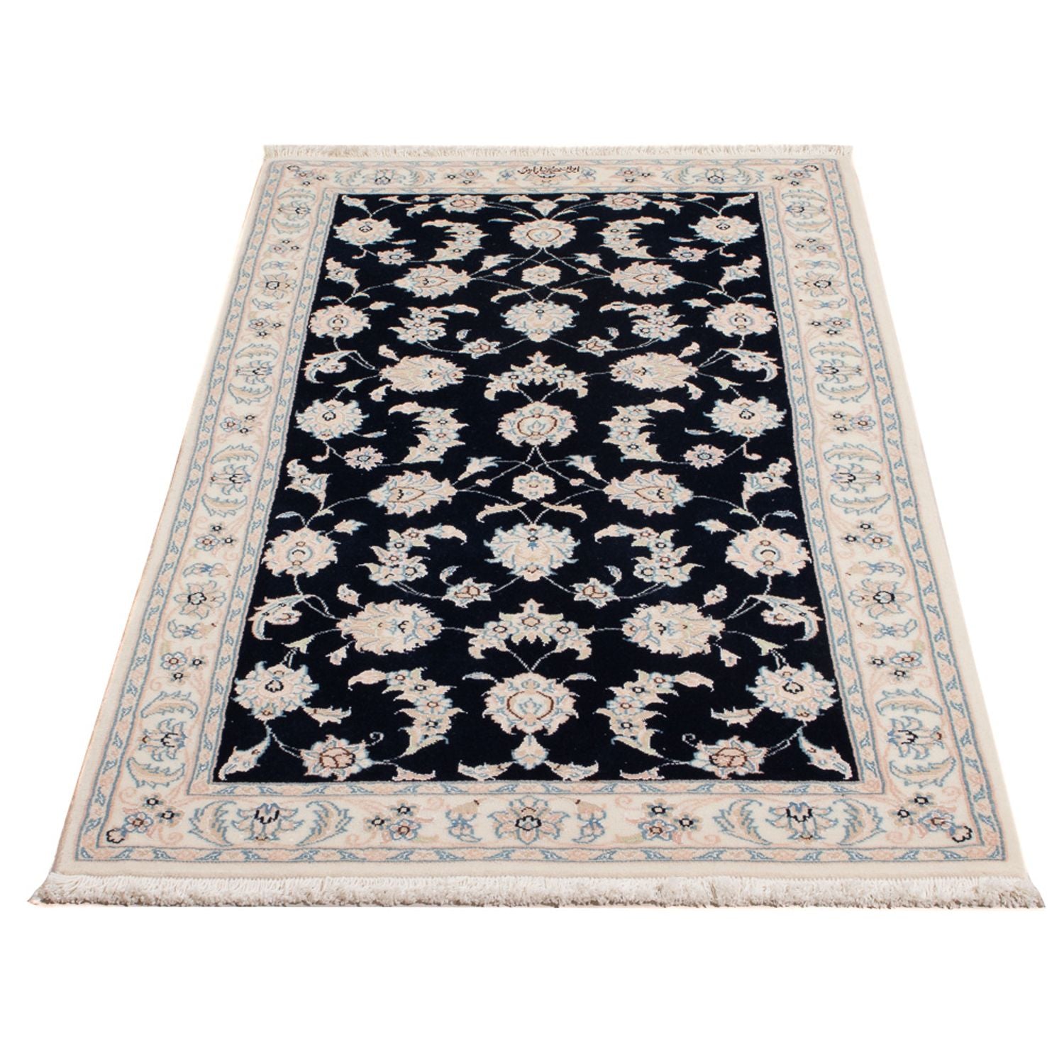 Perserteppich - Nain - Premium - 148 x 74 cm - dunkelblau