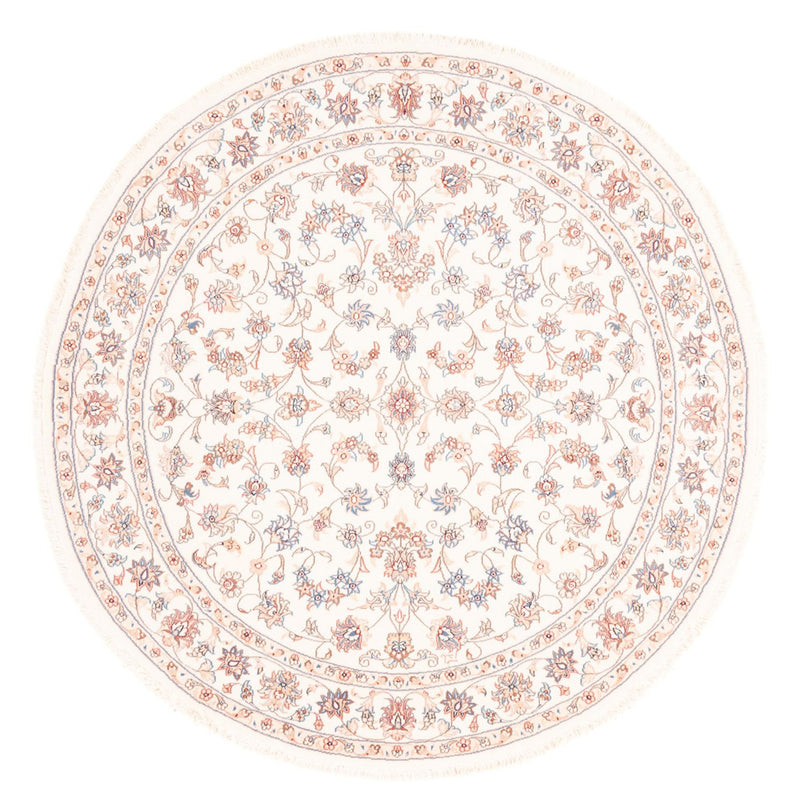Perserteppich - Täbriz rund  - 152 x 146 cm - creme