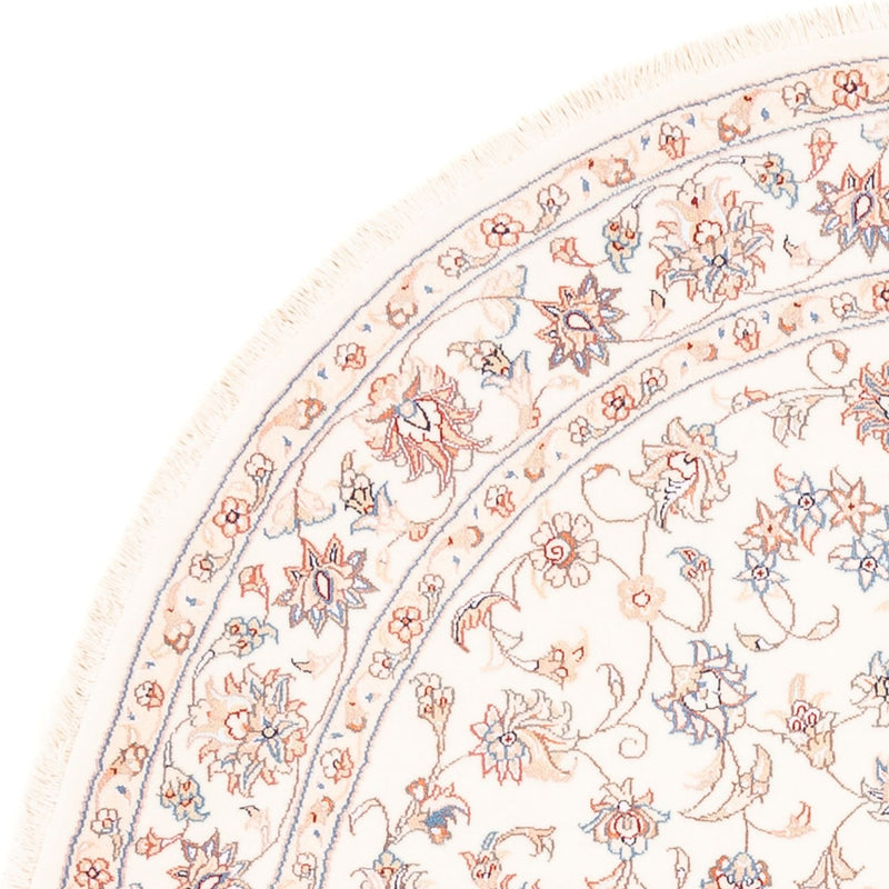Perserteppich - Täbriz rund  - 152 x 146 cm - creme