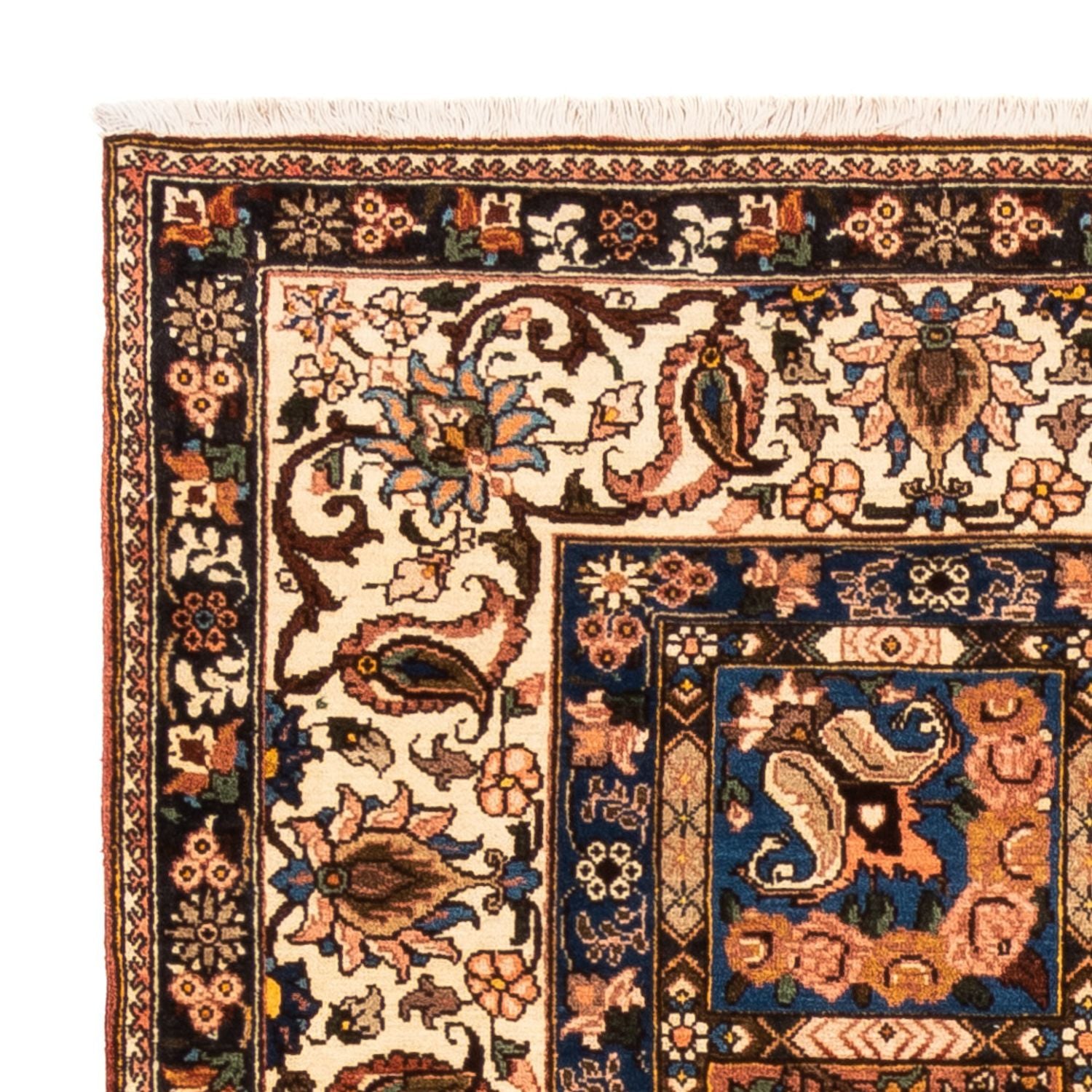 Perserteppich - Nomadic quadratisch  - 207 x 199 cm - dunkelbeige