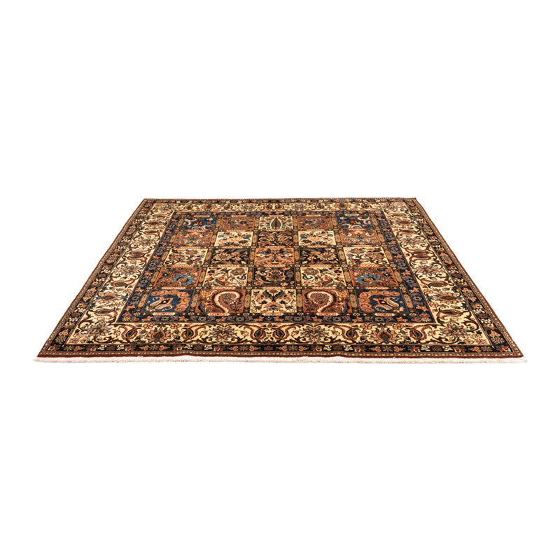 Perserteppich - Nomadic quadratisch  - 207 x 199 cm - dunkelbeige