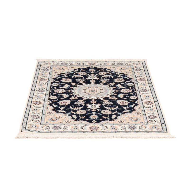 Perserteppich - Nain - Premium - 132 x 74 cm - dunkelblau