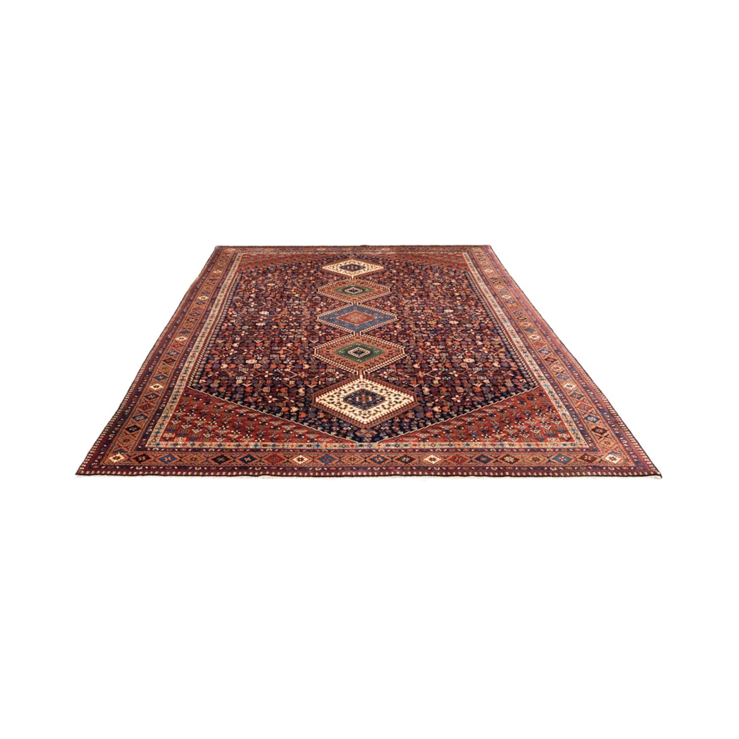 Perserteppich - Nomadic - 304 x 205 cm - bordeauxrot